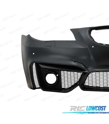 PARAURTI ANTERIORE BMW E60 E61 07-10 LOOK M4 PDC GRIGLIE NEBBIA