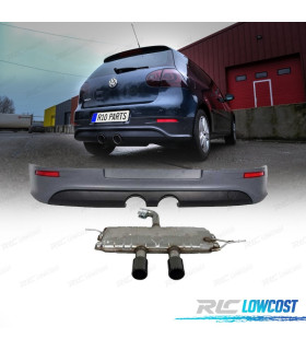 DIFFUSORE PER VOLKSWAGEN VW GOLF 5 03-08 SILENZIATORE DI SCARICO LOOK R32
