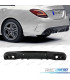 DIFFUSORE MERCEDES CLASSE C W205 SEDAN 14-20 C43 AMG PDC + TERMINALI DI SCARICO NERO