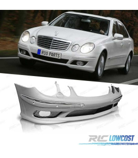 PARAURTI ANTERIORE MERCEDES W211 02-06 PDC LOOK AMG + FENDINEBBIA