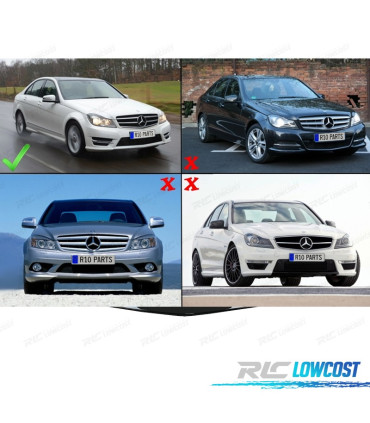 SPOILER LIP MERCEDES CLASSE C W204 AMG 11-13 LOOK C63