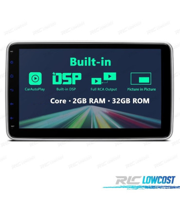 RADIO GPS ANDROID 14 GPS 1DIN LCD TÁCTIL RADIO GPS ANDROID 12 10" GPS 1DIN LCD TATTILE