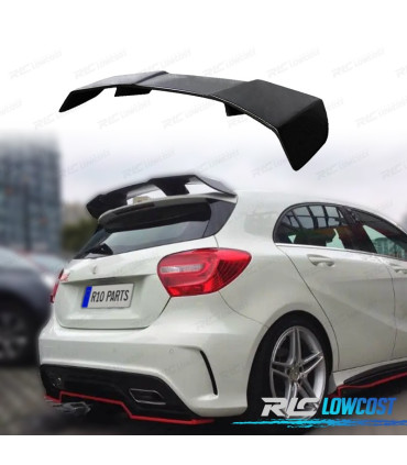 SPOILER ALERON MERCEDES CLASSE A W176 AMG 12-18 LOOK A45 NERO LUCIDO