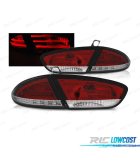 FANALI PER SEAT LEON 09-12 LED TIPO CELIS ROSSO CROMATO