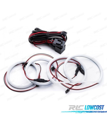 KIT ANGEL EYES OCCHI ANGEL FULL LED BMW E46 E36 E39 98-03 FARO ALOGENO