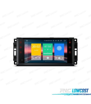 RADIO GPS ANDROID 13 PER JEEP WRANGLER 07-12, GRAND CHEROKEE 08-11... USB GPS TATTILE HD 7"