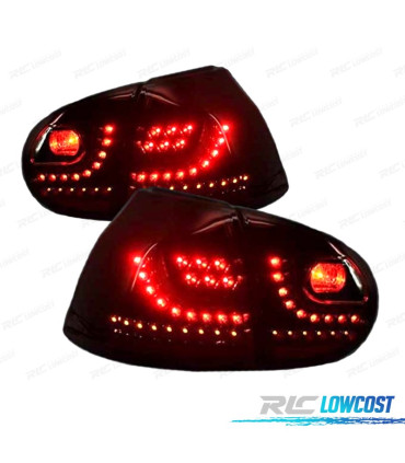 FANALI A LED VOLKSWAGEN VW GOLF 5 03-08 CRISTALLO NERO FULL LED