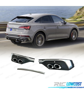 DIFFUSORE AUDI Q5 S LINE 20- LOOK SQ5 COUPE ARGENTO