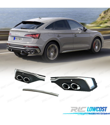 DIFFUSORE AUDI Q5 S LINE 20- LOOK SQ5 COUPE ARGENTO