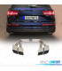TERMINALI SCARICO AUDI Q7 2.0T BENZINA 16-19 LOOK SQ7 ARGENTO