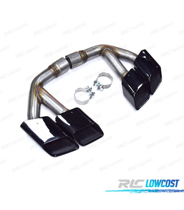 TERMINALI SCARICO AUDI Q7 2.0T BENZINA 16-19 LOOK SQ7 NERO