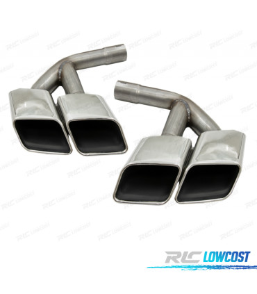 TERMINALI SCARICO AUDI Q7 3.0T BENZINA 16-19 LOOK SQ7 CROMO