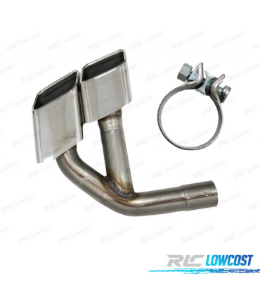 TERMINALI SCARICO AUDI Q7 3.0T BENZINA 16-19 LOOK SQ7 CROMO