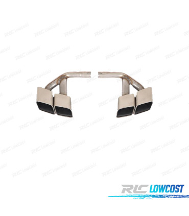 TERMINALI SCARICO AUDI Q7 3.0T DIESEL 16-19 LOOK SQ7 CROMO