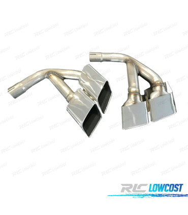 TERMINALI SCARICO AUDI Q7 3.0T DIESEL 16-19 LOOK SQ7 CROMO