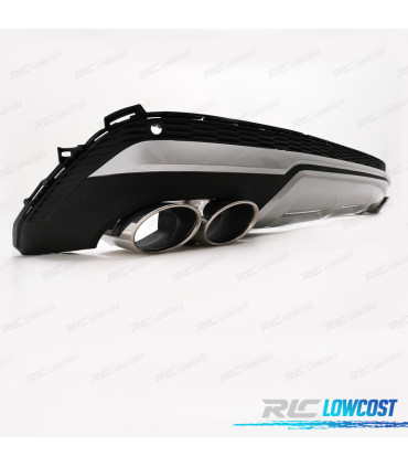 DIFFUSORE AUDI Q7 20-23 LOOK SQ7 + TERMINALI DI SCARICO CROMATI