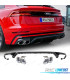 DIFFUSORE AUDI Q8 19-23 LOOK SQ8 NERO + TERMINALI DI SCARICO CROMATI