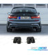 TERMINALI SCARICO BMW G20 G21 19- LOOK ROCK NERO