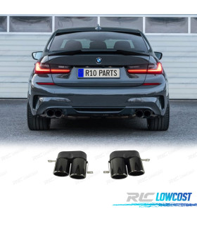 TERMINALI SCARICO BMW G20 G21 19- LOOK ROCK NERO
