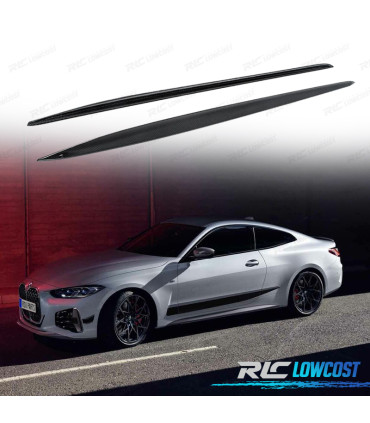 PROFILI LATERALI AGGIUNTIVI INFERIORI BMW G22 LOOK M PERFORMANCE IN CARBONIO