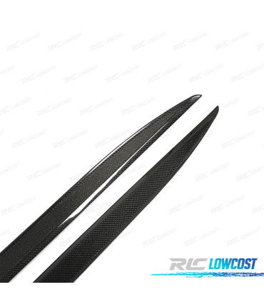 PROFILI LATERALI AGGIUNTIVI INFERIORI BMW G22 LOOK M PERFORMANCE IN CARBONIO