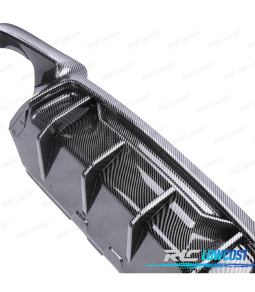 DIFFUSORE BMW F10 10-17 LOOK COMPETITION CARBONIO