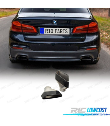 TERMINALI SCARICO BMW G30 17- LOOK 530 NERO