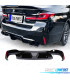 DIFFUSORE BMW G30 17- LOOK M5 NERO LUCIDO
