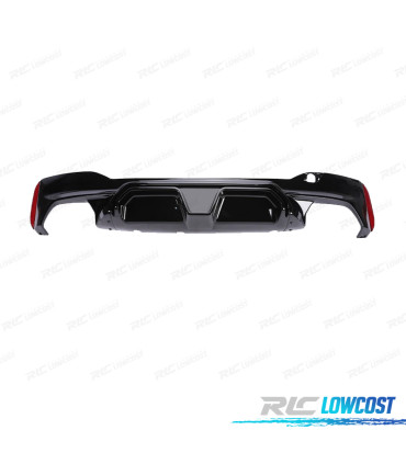 DIFFUSORE BMW G30 17- LOOK M5 NERO LUCIDO