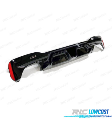 DIFFUSORE BMW G30 17- LOOK M5 NERO LUCIDO