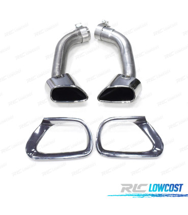 TERMINALI SCARICO BMW X5 E70 07-12 LOOK M PERFORMANCE ARGENTO