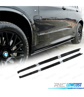 PROFILI LATERALI PER BMW X5 F15 12-18 LOOK M PERFORMANCE NERO LUCIDO