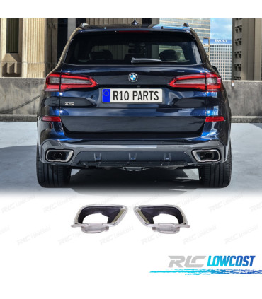 TERMINALI SCARICO BMW X5 G05 18- LOOK M-PERFORMANCE ARGENTO