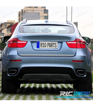 TERMINALI SCARICO POSTERIORI BMW X6 E71 E72 08-14 QUADRA PLATA