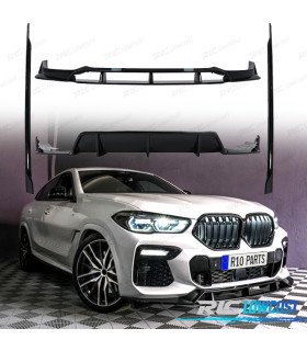 KIT CARROZZERIA BMW X6 G06 19- LOOK BLACK KNIGHT NERO LUCIDO