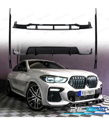 KIT CARROZZERIA BMW X6 G06 19- LOOK BLACK KNIGHT NERO LUCIDO