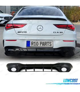 DIFFUSORE MERCEDES W118 AMG 19- LOOK CLA35 NERO LUCIDO