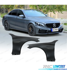KIT 2 PARAFANGHI MERCEDES W205 C205 14- LOOK C63 METALLO