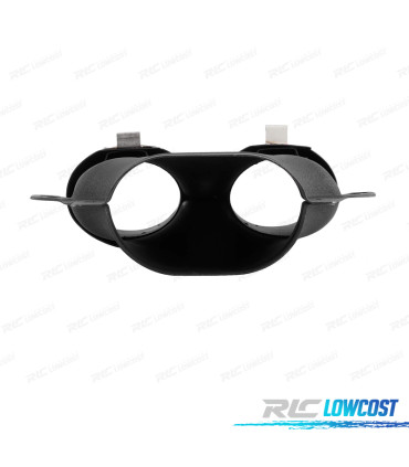 TERMINALI SCARICO MERCEDES W205 C205 14- LOOK C43 NERO LUCIDO