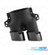 TERMINALI SCARICO MERCEDES W205 C205 14- LOOK C43 NERO LUCIDO