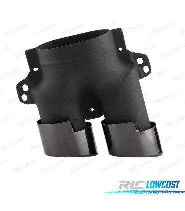 TERMINALI SCARICO MERCEDES W205 C205 14- LOOK C43 NERO LUCIDO