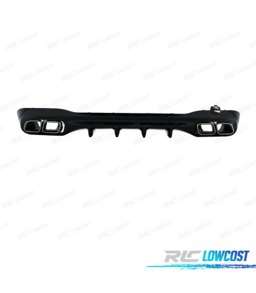 DIFFUSORE MERCEDES W206 AMG 21- LOOK C63 COLLETTORE DI SCARICO CROMATO