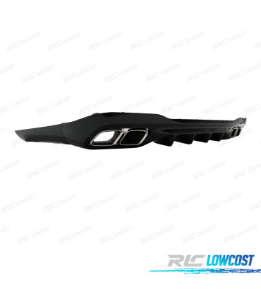 DIFFUSORE MERCEDES W206 AMG 21- LOOK C63 COLLETTORE DI SCARICO CROMATO