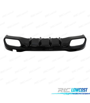 DIFFUSORE MERCEDES W206 AMG 21- LOOK C63 COLLETTORE DI SCARICO CROMATO