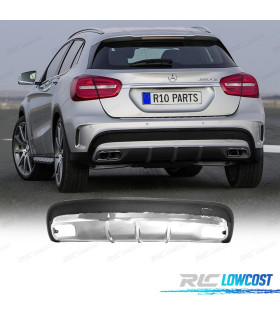 DIFFUSORE MERCEDES X156 AMG 13-19 LOOK GLA45 ARGENTO