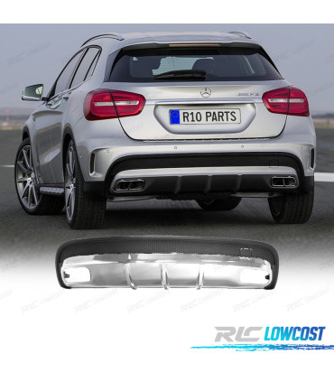 DIFFUSORE MERCEDES X156 AMG 13-19 LOOK GLA45 ARGENTO