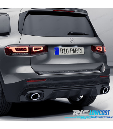 DIFFUSORE MERCEDES X247 20- LOOK GLB35 + TERMINALI DI SCARICO CROMATI