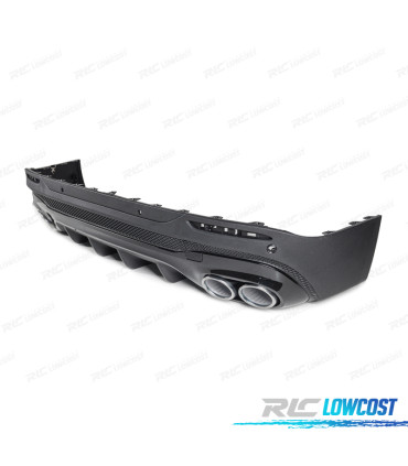 DIFFUSORE MERCEDES X247 20- LOOK GLB45 + CODE DI SCARICO CROMATO