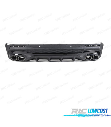 DIFFUSORE MERCEDES X247 20- LOOK GLB45 TERMINALI DI SCARICO NERO