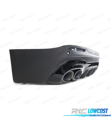 DIFFUSORE MERCEDES X247 20- LOOK GLB45 TERMINALI DI SCARICO NERO